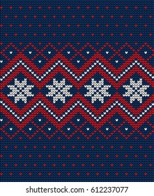 Knitted Christmas and New Year pattern