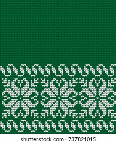 Knitted Christmas and New Year pattern