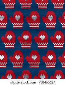 Knitted Christmas and New Year pattern