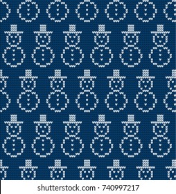 Knitted Christmas and New Year pattern