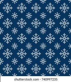 Knitted Christmas and New Year pattern