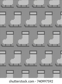 Knitted Christmas and New Year pattern
