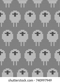 Knitted Christmas and New Year pattern
