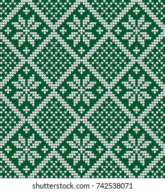 Knitted Christmas and New Year pattern