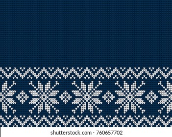 Knitted Christmas and New Year pattern