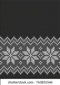 Knitted Christmas and New Year pattern