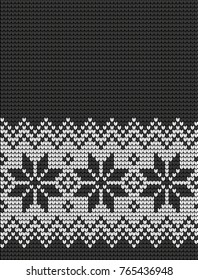 Knitted Christmas and New Year pattern
