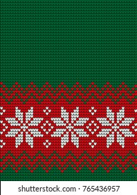 Knitted Christmas and New Year pattern