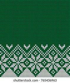 Knitted Christmas and New Year pattern