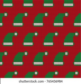 Knitted Christmas and New Year pattern