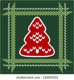 Knitted Christmas tree