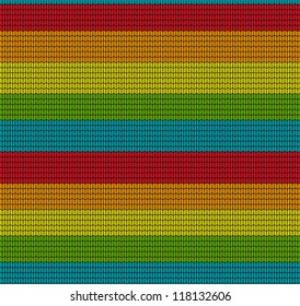 Knitted color striped seamless pattern