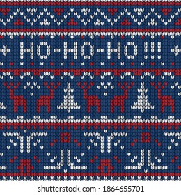 knitted colorful pattern textile with fun silhouettes