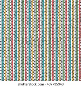 Knitted colorful seamless texture. A vector.