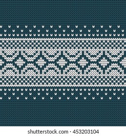 Knitted decorative seamless border
