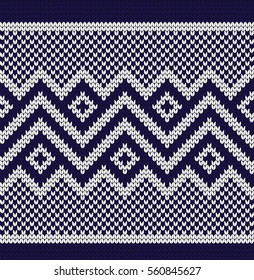 Knitted decorative seamless border