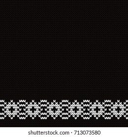 Knitted decorative seamless border