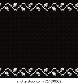 Knitted decorative seamless border