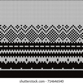 Knitted decorative seamless border
