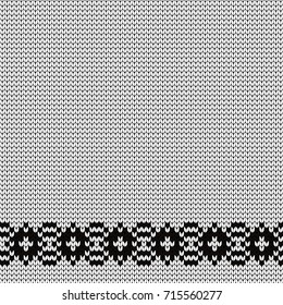 Knitted decorative seamless border