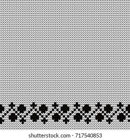 Knitted decorative seamless border