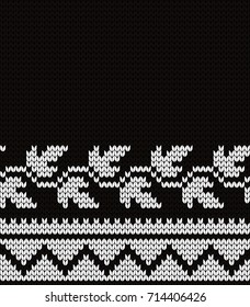 Knitted decorative seamless pattern