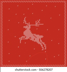 Knitted deer