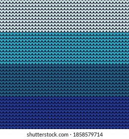 Knitted elements for Christmas, new year or winter design. Seamless pattern. Norwegian sweater. Vector illustration for web design or print.