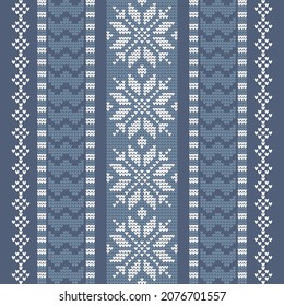 Elementos de punto para el diseño de Navidad, Año Nuevo o invierno. Patrón sin foco. Suéter noruego. Ilustración vectorial para diseño web o impresión.
