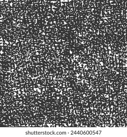 Knitted fabric in an advanced stage of deterioration. Damaged texture. Grunge background. Abstract vector seamless.