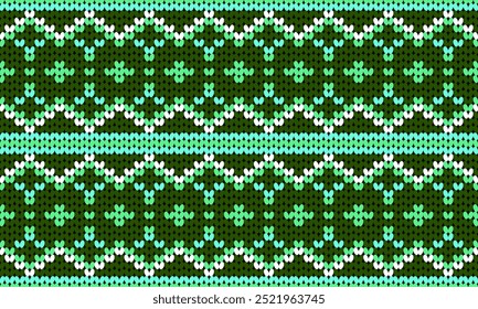 Knitted fabric design seamless. Knitting pattern illustration design for decoration, clothing, fabric texture 