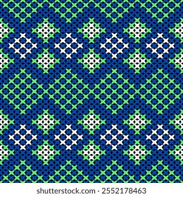 Knitted fabric design seamless. Knitting pattern illustration design for decoration, clothing, fabric texture