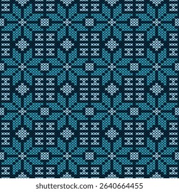 Knitted fabric design seamless. Knitting pattern illustration design for decoration, clothing, fabric texture