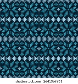 Knitted fabric design seamless. Knitting pattern illustration design for decoration, clothing, fabric texture