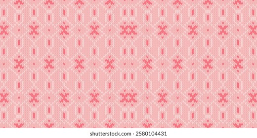 Knitted fabric seamless pattern background.