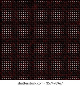 Knitted fabric texture. Dark red and brown textured grid background.
