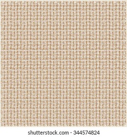Knitted fabric texture. Textured grid background. Vector.