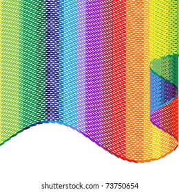 Knitted fabric. vector.