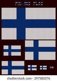 Knitted FINLAND flag