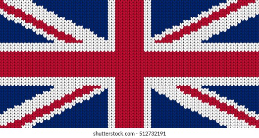 Knitted flag of Great Britain, United Kindom