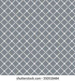 Knitted geometric pattern sweater design. 

