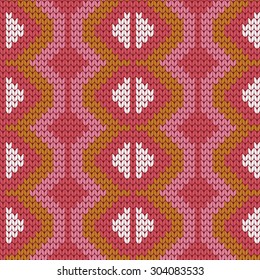 knitted geometric seamless pattern