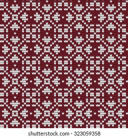 knitted geometric seamless pattern