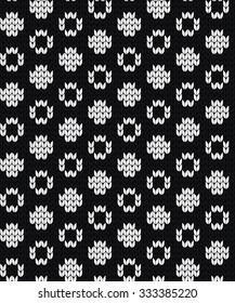 knitted geometric seamless pattern