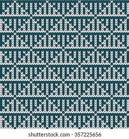 Knitted geometrical seamless pattern