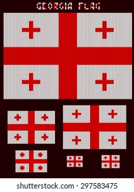 Knitted GEORGIA flag