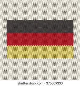 Knitted Germany Flag