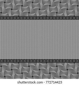 Knitted gray background