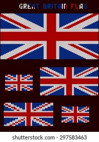 Knitted GREAT BRITAIN flag