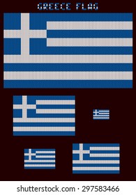 Knitted GREECE flag
